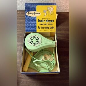 Vintage 1950s Handy Hannah Electric Hair Dryer Tested and Working